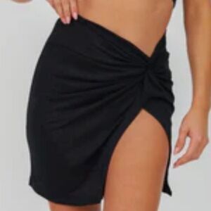 PITUSA NWT Black Sarong Mini Skirt O\S
